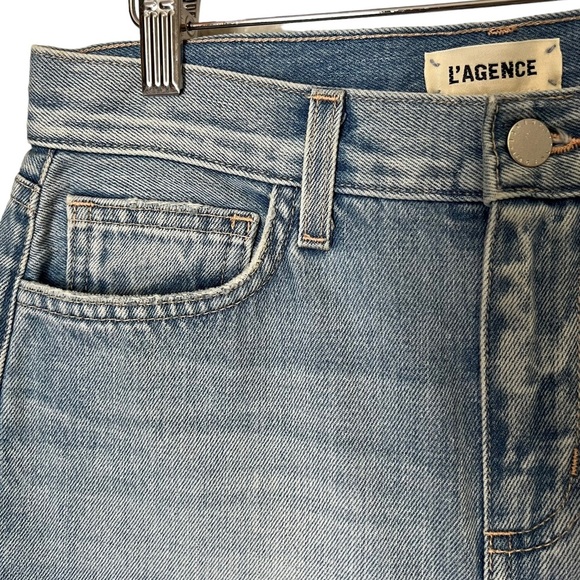 L'agence Adele Womens High Rise Crop Stove Pipe Jeans - Picture 8 of 16